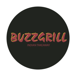 Buzzgrill Indian Takeaway logo.